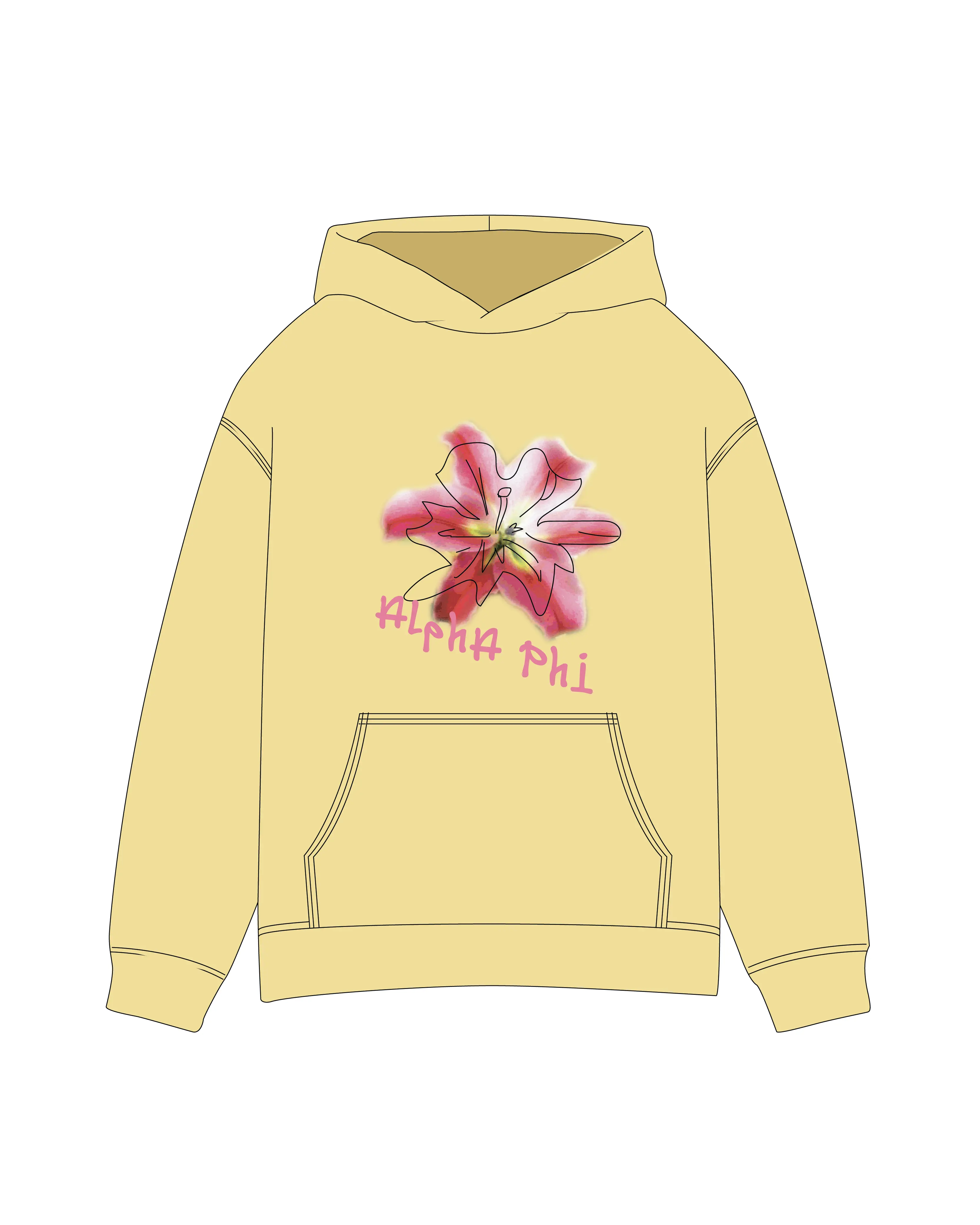 Alpha Phi custom hoodie