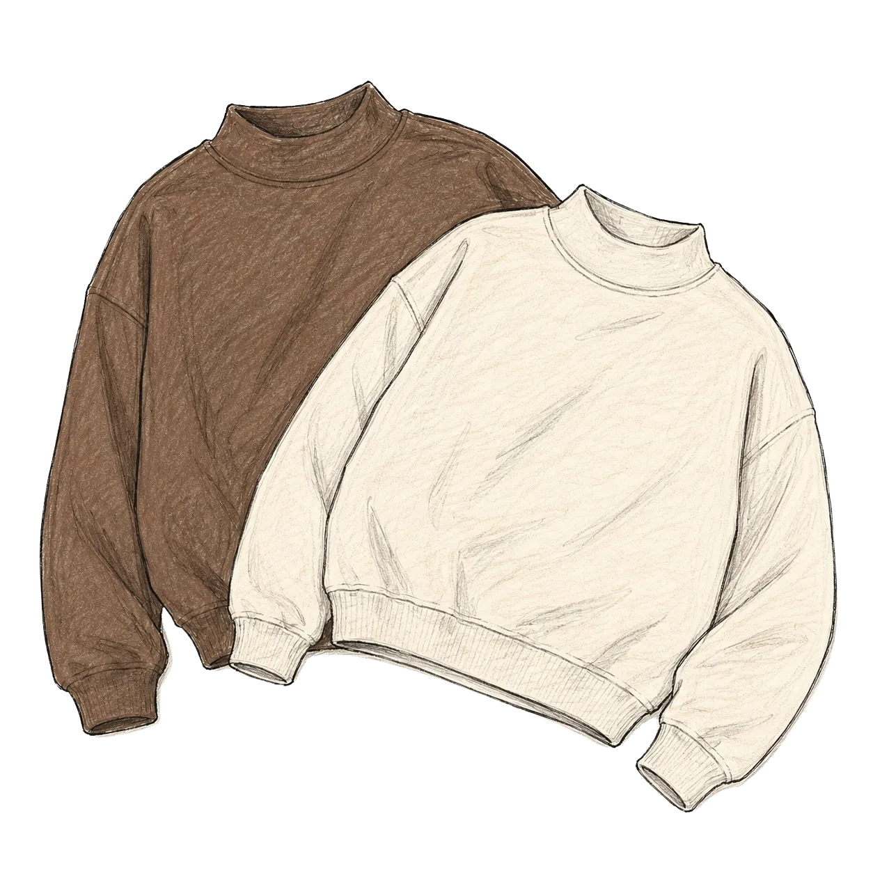 Cut & Sew Mockneck view 2