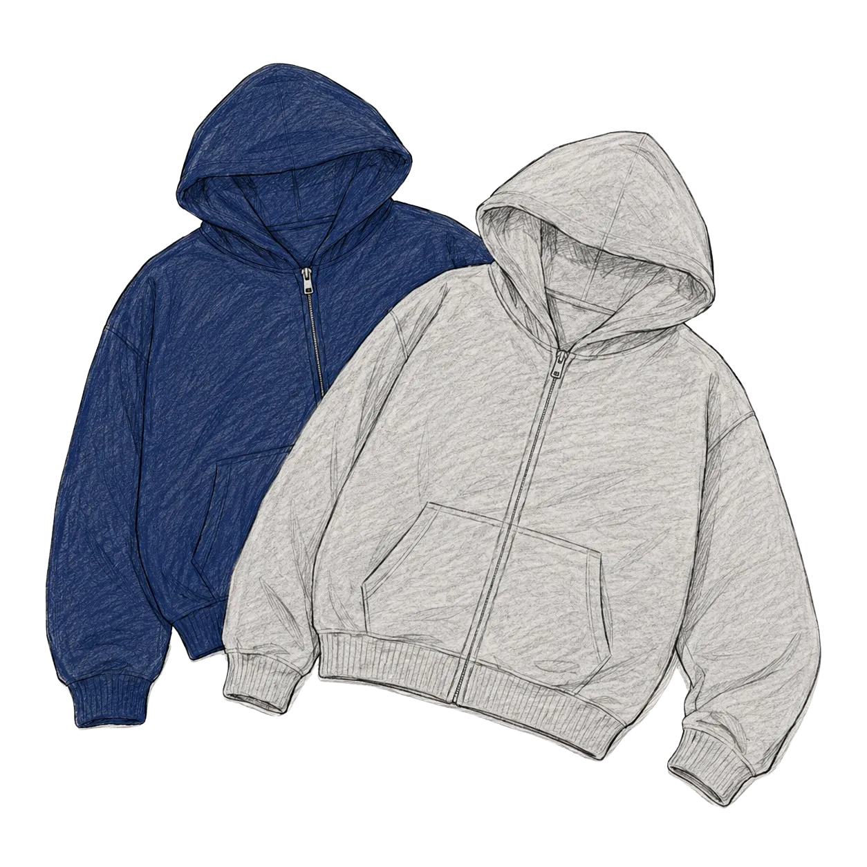 Cut & Sew Zip Up view 3